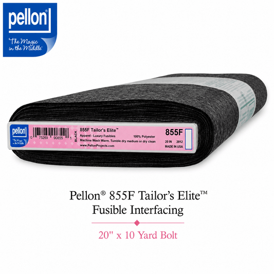 Pellon® 855F Tailor's Elite™ Interfacing 20" x 10 yard Bolt (Black)