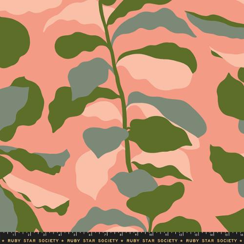 Calathea Light Melon Cotton 108" Wideback Fabric Per Yard