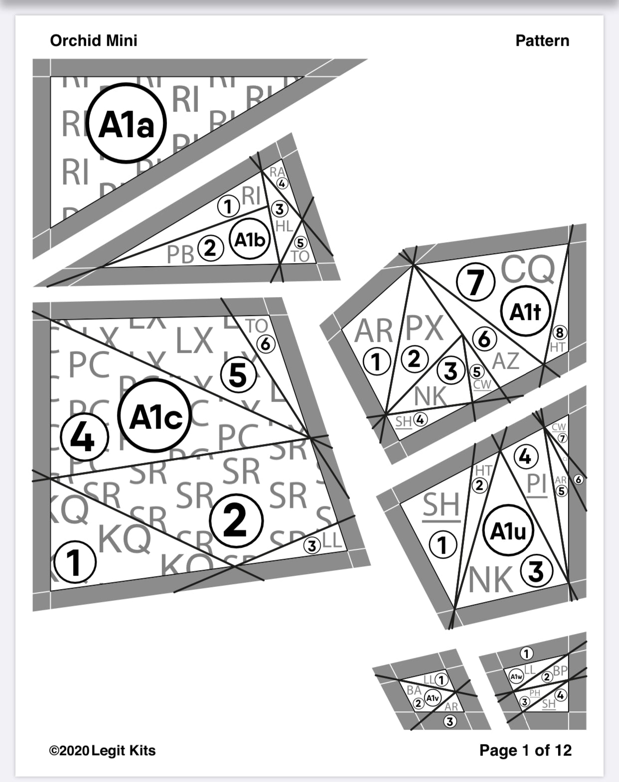 Orchid Mini Quilt Kit