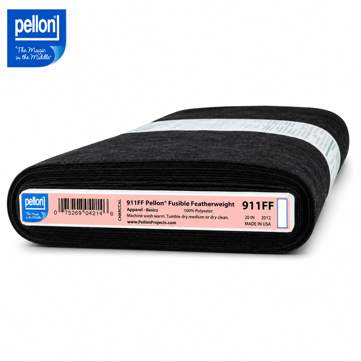 Pellon® 911FF Fusible Featherweight Interfacing – 20" x 10 yard Bolt (Black)