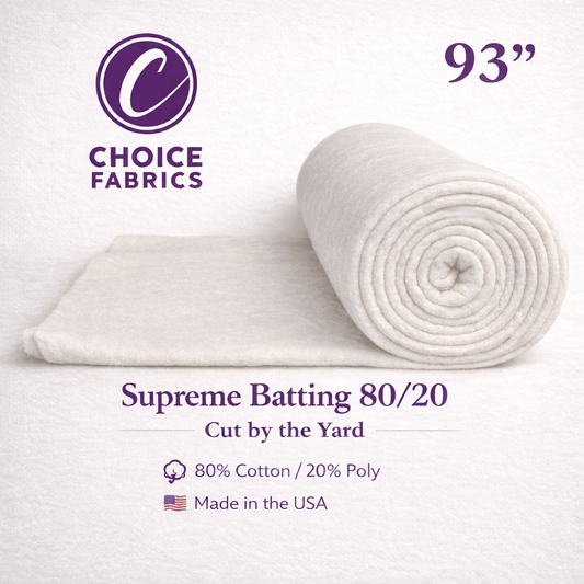 Choice Supreme Batting 80/20 - 93" Wide - By the Yard