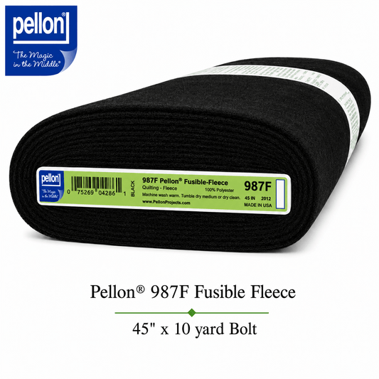 Pellon® 987F Fusible Fleece – 45" x 10 yard Bolt (Black)