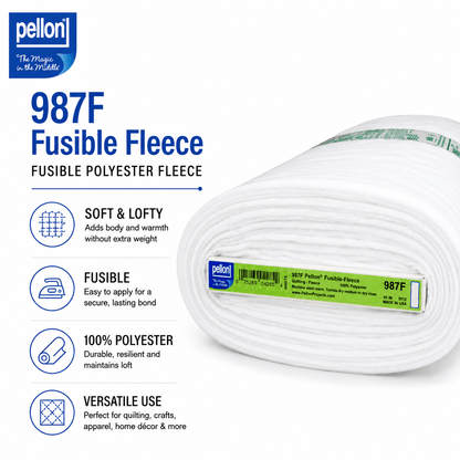 Pellon® 987F Fusible Fleece – 45" x 10 yard Bolt (Black)