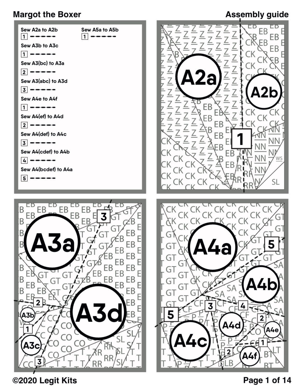 Margot the Boxer Pattern