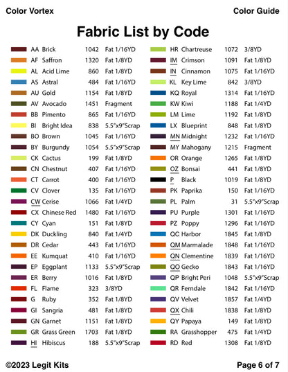 Color Vortex Pattern