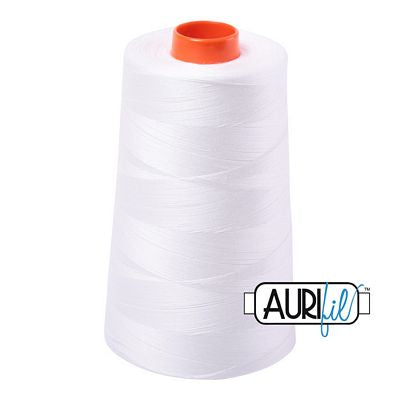 Aurifil Mako 50 wt Cotton Thread 6,452 yd Cone - Natural White