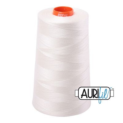 Aurifil Mako 50 wt Cotton Thread 6,452 yd Cone - Chalk