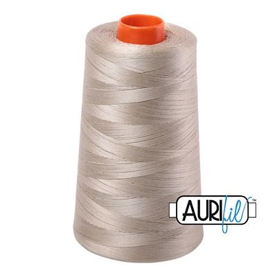 Aurifil Mako 50 wt Cotton Thread 6,452 yd Cone - Stone
