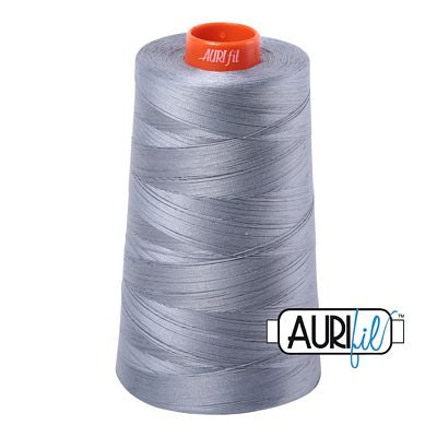 Aurifil Mako 50 wt Cotton Thread 6,452 yd Cone - Light Blue Grey