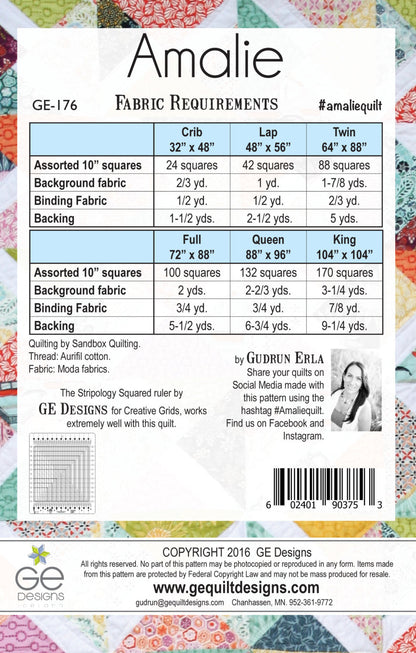 Amalie 10" Square Pattern 176