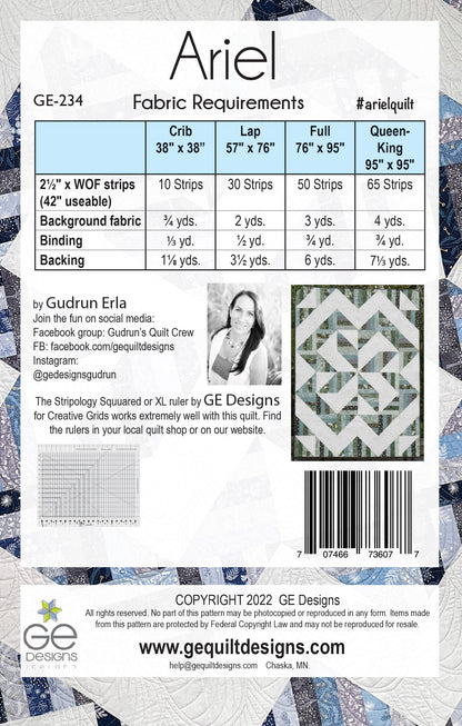 Ariel - 2-1/2" Strip Pattern 234