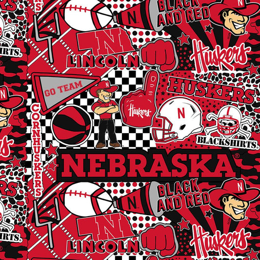Nebraska Cornhuskers - Pop Art (3-Yard Pack)