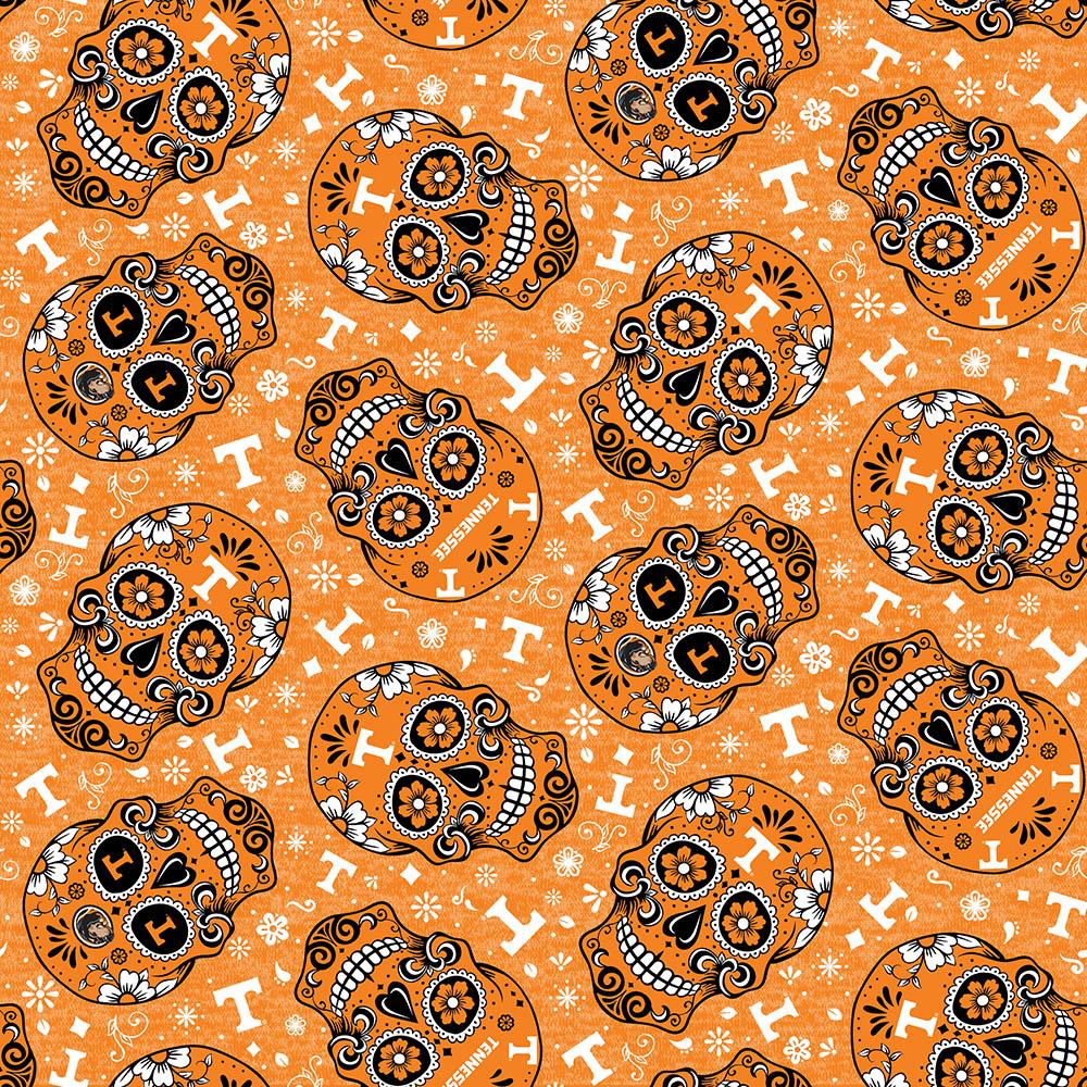 Tennessee Volunteers - Tossed Sugar Skull