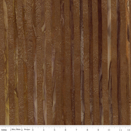 Elementals Batiks - Get in Line - Mocha Chestnut
