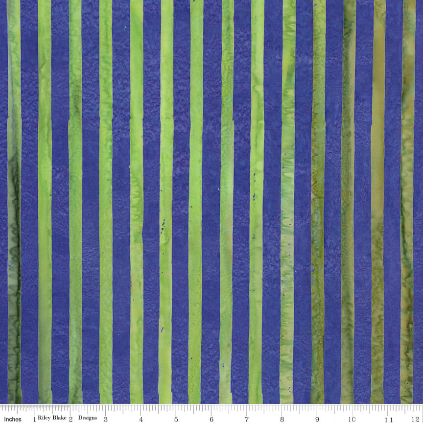 Elementals Batiks - Get in Line - Vineyard
