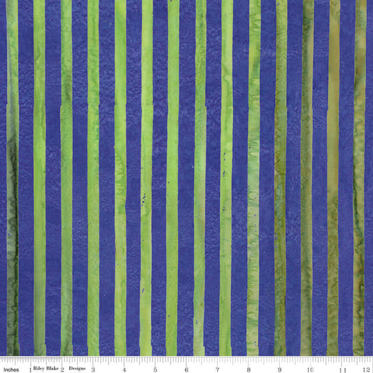 Elementals Batiks - Get in Line - Vineyard