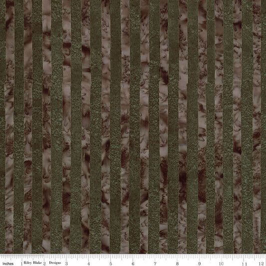 Elementals Batiks - Get in Line - Dark Vintage Green