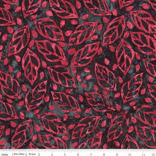 Expressions Batiks - Floral Reflections - Black Cherry Chutney (3-Yard Pack)