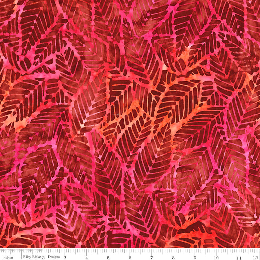 Expressions Batiks - Floral Reflections - Red Candy Riot (3-Yard Pack)