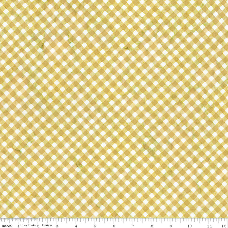 Expressions Batiks - Watercolor Daisies - Butterscotch (3-Yard Pack)