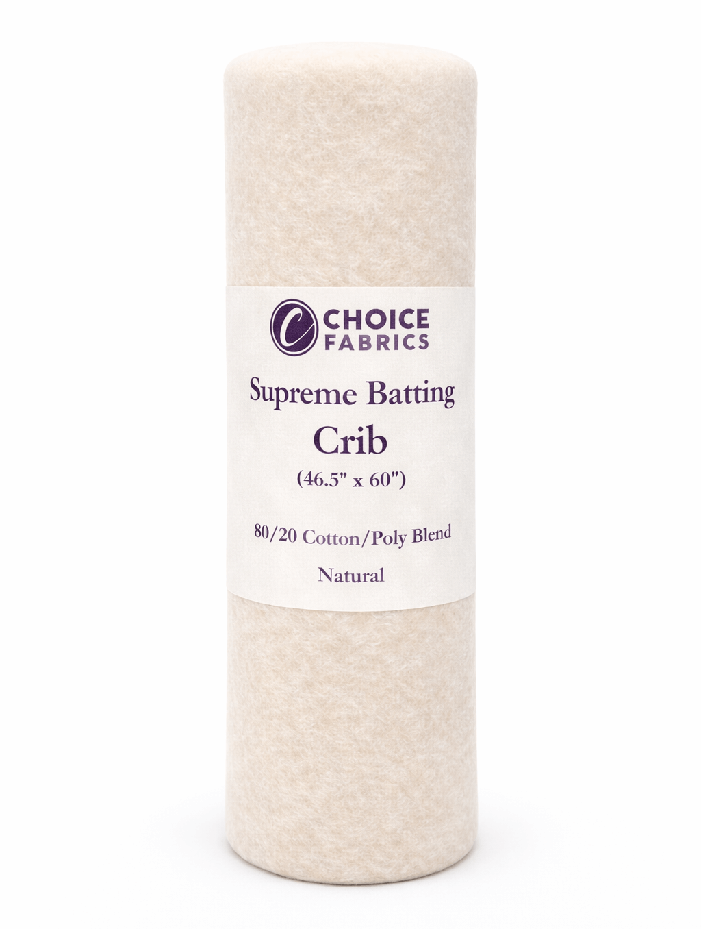 Choice Supreme Batting - 80/20 Cotton/Poly Blend - Crib (46.5" x 60")
