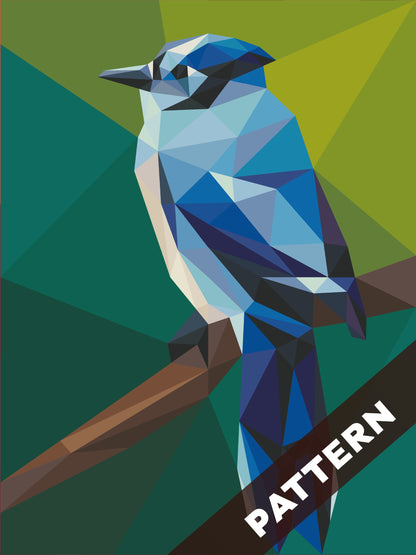 Blue Jay Mini Pattern (CONFETTI)