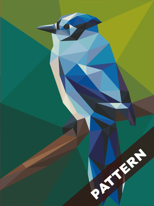 Blue Jay Mini Pattern (CONFETTI)