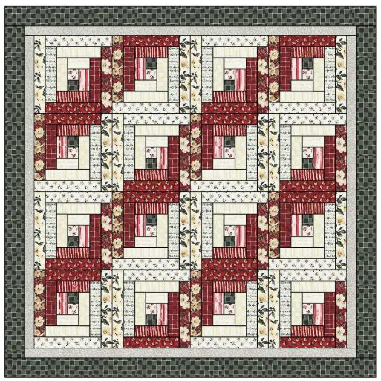 Bri's Log Cabin - Quilt Kit