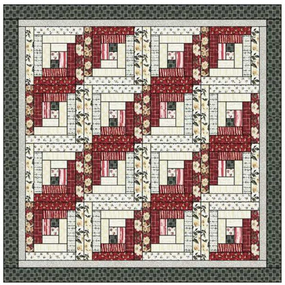 Bri's Log Cabin - Quilt Kit