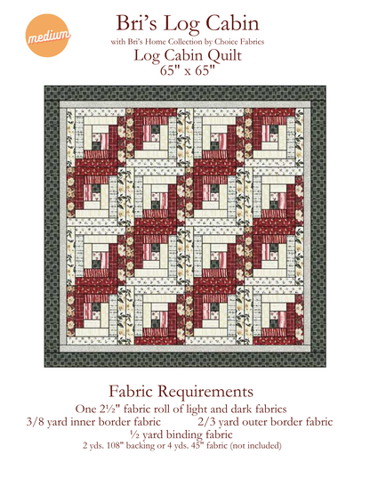 Bri's Log Cabin - Quilt Kit