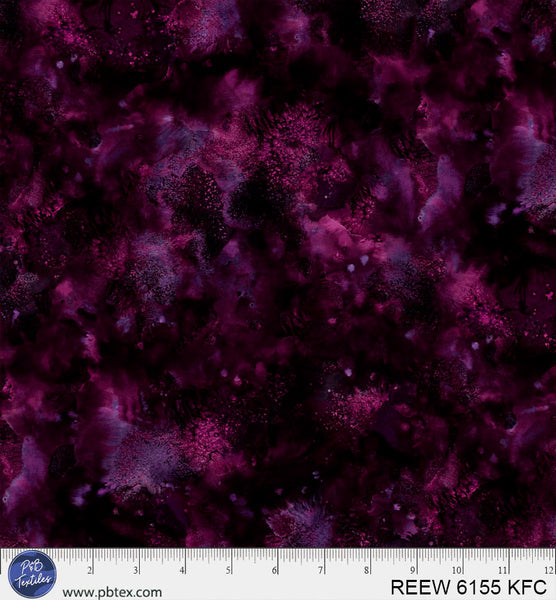 Burgundy / Wine Underwater Reef 108" REEW-6155-KFC Cotton Wideback Fabric Per Yard