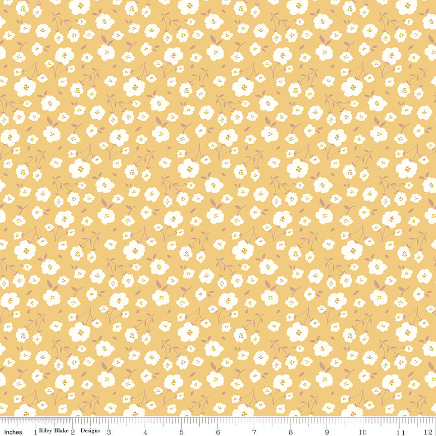 Sunsetridge - Flowers - Honey (3-Yard Pack)