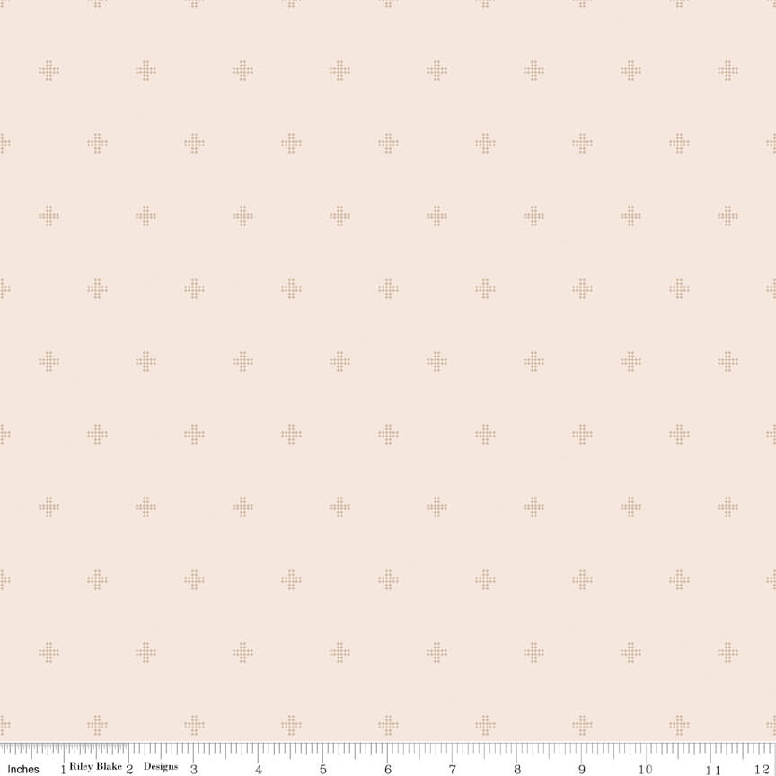 Sunsetridge - Crosses - Blush (3-Yard Pack)