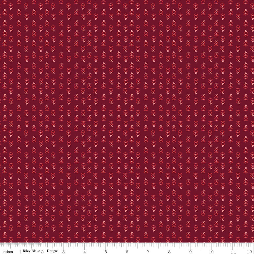Love You Always - Plants - Burgundy (3-Yard Pack)