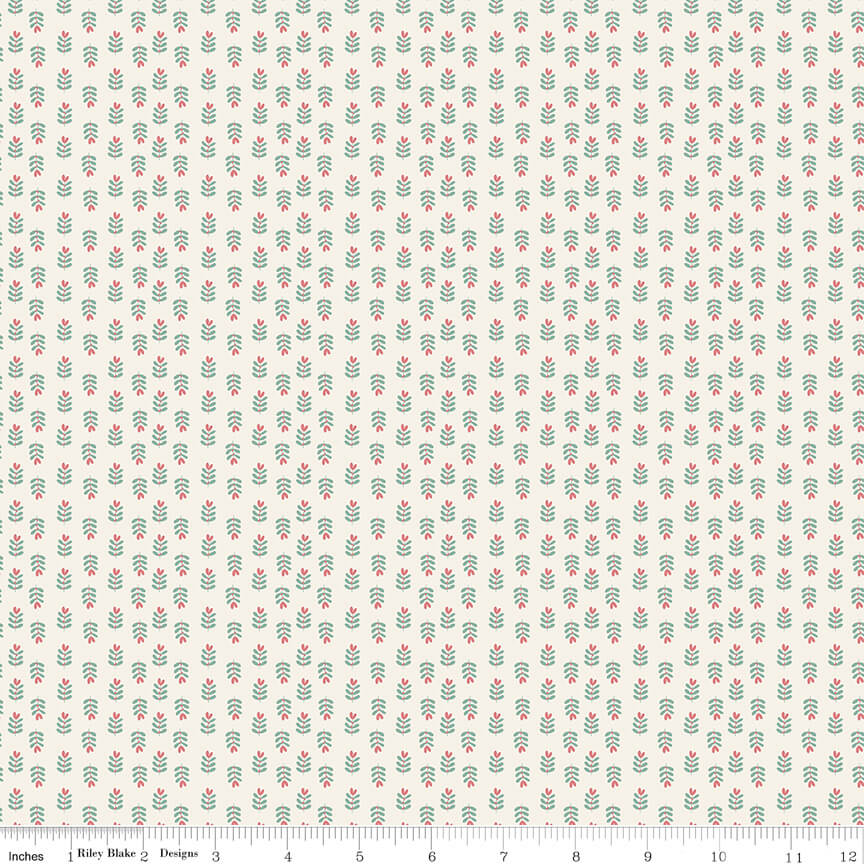 Love You Always - Plants - Cream (3-Yard Pack)