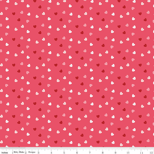 Sew in Love - Hearts - Pink (3-Yard Pack)