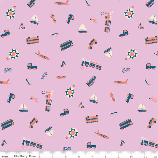 The Genesis of a Journey - Modes of Travel - Wisteria (3-Yard Pack)
