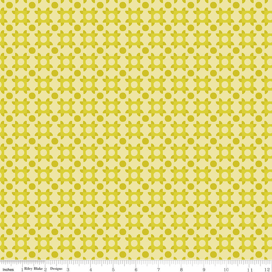 The Genesis of a Journey - Patchwork Piazza - Citrine (3-Yard Pack)