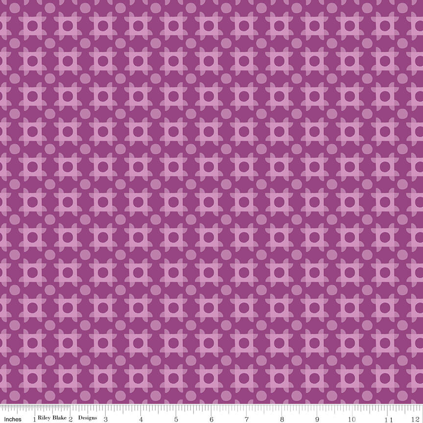 The Genesis of a Journey - Patchwork Piazza - Grape (3-Yard Pack)