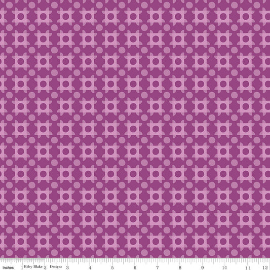 The Genesis of a Journey - Patchwork Piazza - Grape (3-Yard Pack)