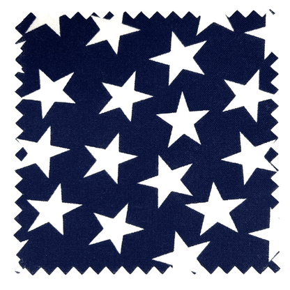 Patriotic Stars 108" Supreme Backings - Large White Stars on Navy