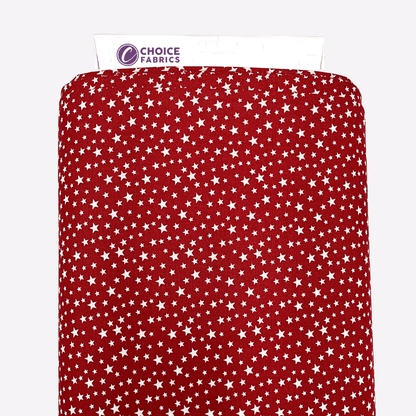Patriotic Stars 108" Supreme Backings - White Stars on Red