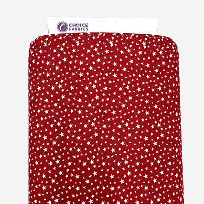 Patriotic Stars 108" Supreme Backings - White Stars on Red