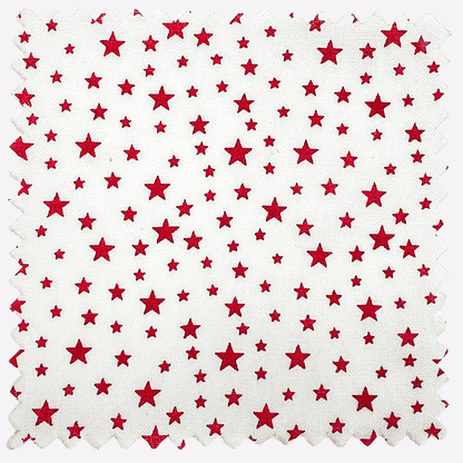 Patriotic Stars 108" Supreme Backings - Red Stars on White