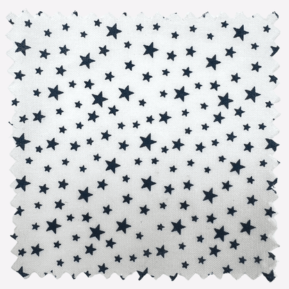 Patriotic Stars 108" Supreme Backings - Navy Stars on White