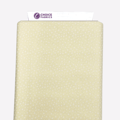 Tone on Tone 108" Supreme Backings - White on Cream Stars (3-Yard Pack)