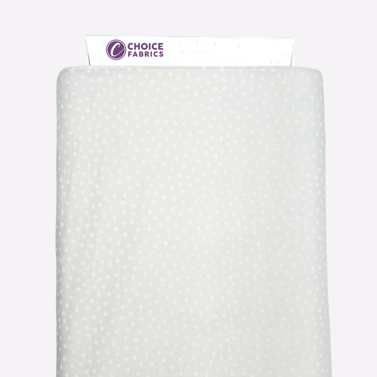 Tone on Tone 108" Supreme Backings - White on White - Dots