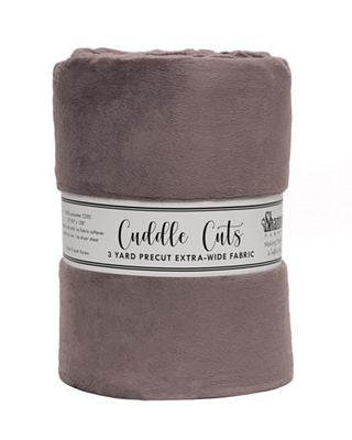 Solid Cuddle Wideback Cut 3 yd x 108/110 in - Charcoal