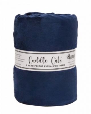 Solid Cuddle Wideback Cut 3 yd x 108/110 in - Navy