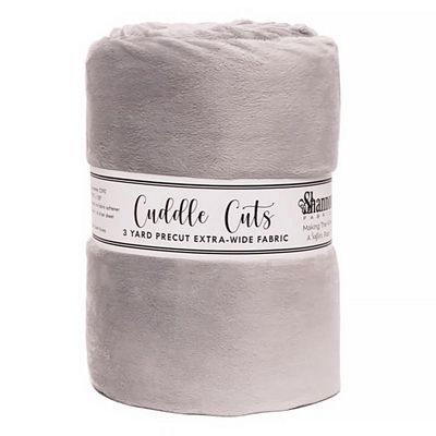Solid Cuddle Wideback Cut 3 yd x 108/110 in - Silver